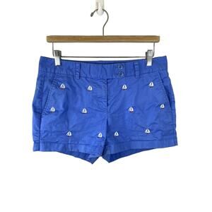 Vineyard Vines Blue with Embroidered‎ Sail Boats Shorts Size 6